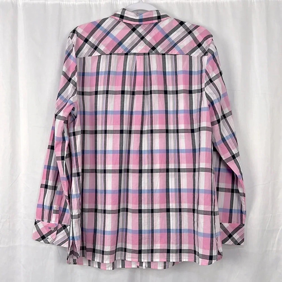 Talbots New Women’s XL Cotton Button Up Long Sleeve Striped Shirt - Picture 2 of 5